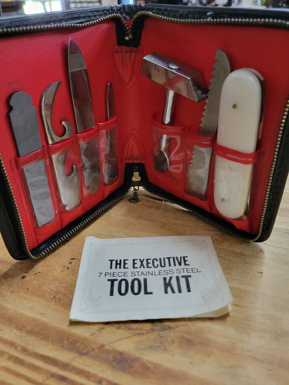 The Executive 7 Piece Stainless Steel Tool Kit with Case